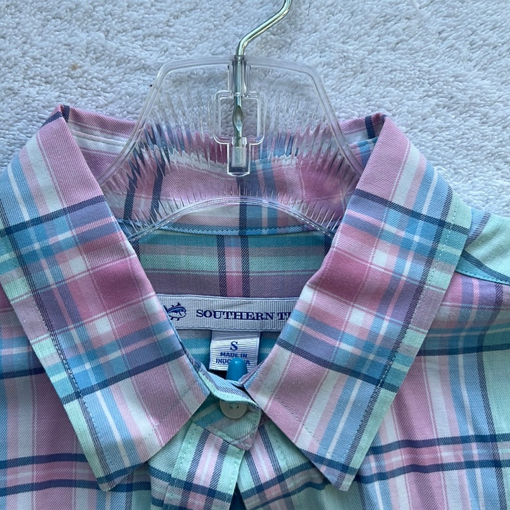 Southern Tide Plaid Shirt Size Small